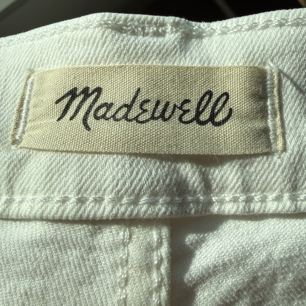 Madewell Perfect Vintage Wide-Leg Crop White Jean - Picture 9 of 14